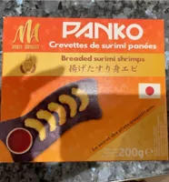 Panko surimi en forme de crevette
