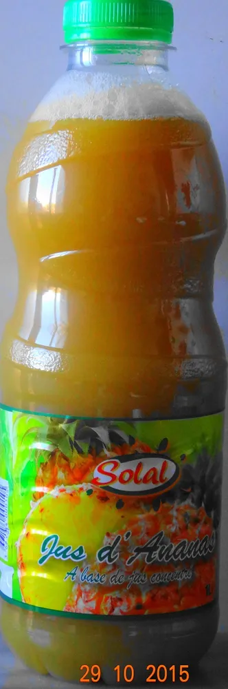 Jus d'ananas à base de jus concentré