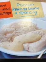 Poisson Sauce Au Beurre Et Citron Et Riz