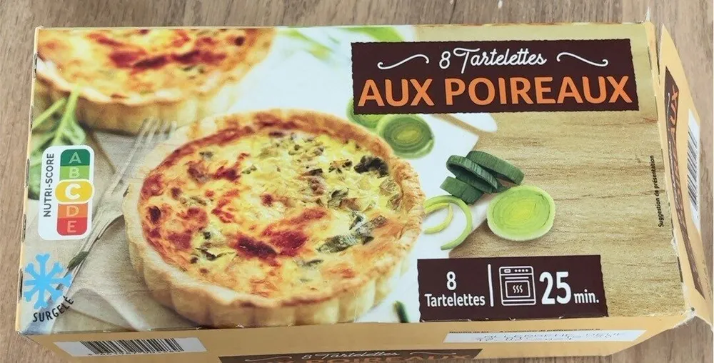 8 tartelettes aux poireaux