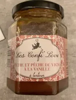 Confiture pêche pêche de vigne et vanille