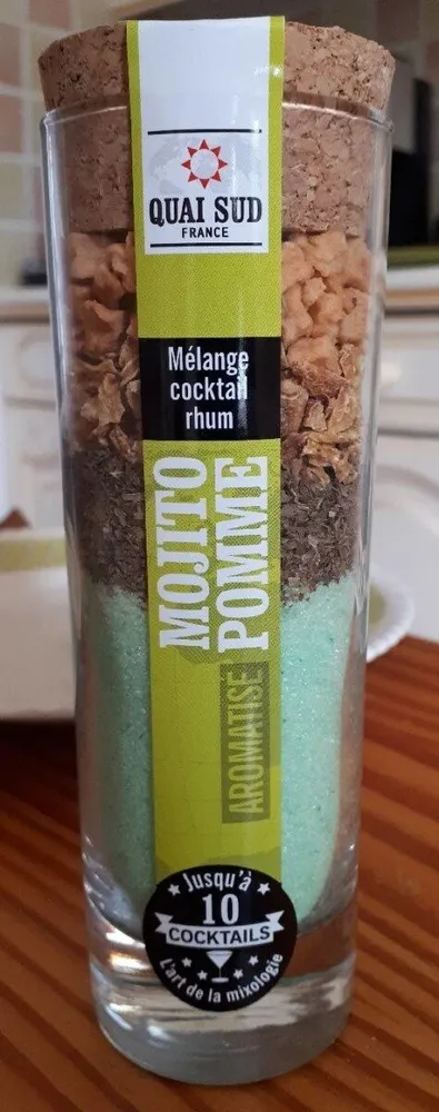 Mélange cocktail rhum Mojito pomme