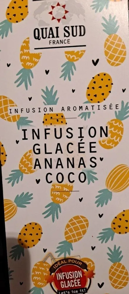 Infusion glacée ananas coco