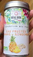 Eau fruitée ananas - gingembre