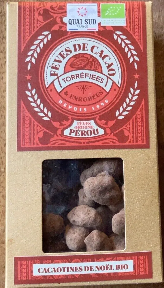 Feves de cacao torrefiées