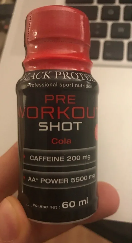 Pre workout shot