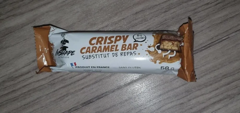 Crispy caramel bar