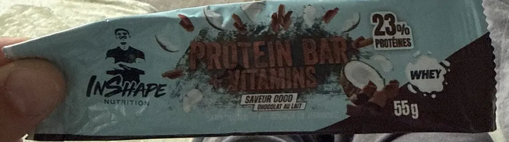 Protein Bar + Vitamins Saveur Coco Chocolat Au Lait