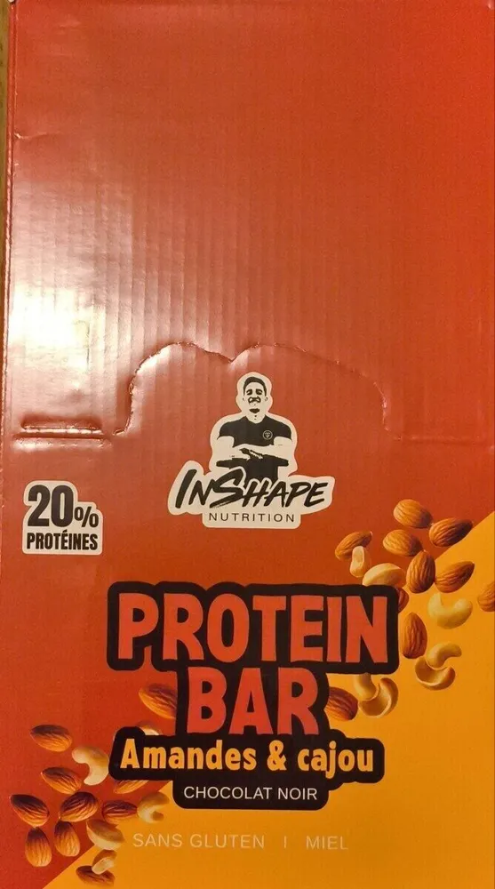 Protein Bar Amande et Cajou, chocolat noir