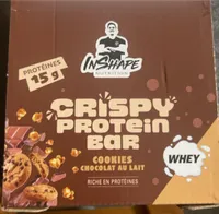 Crispy protein bar cookies chocolat au lait