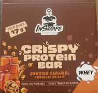 Crispy protein bar cookies caramel chocolat au lait