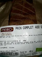 Pain complet 400g