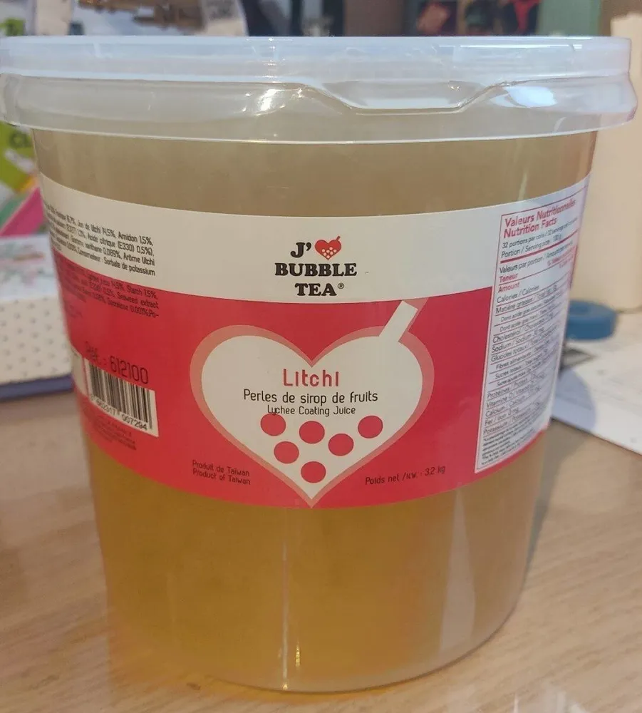 Perles de sirop de fruits - lychee coating juice