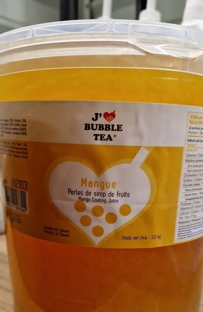 Mangue Perles de sirop de fruits Mango Coating Juice