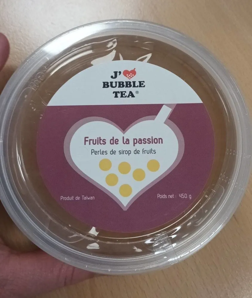 Perles de sirop de fruits - fruit de la passion