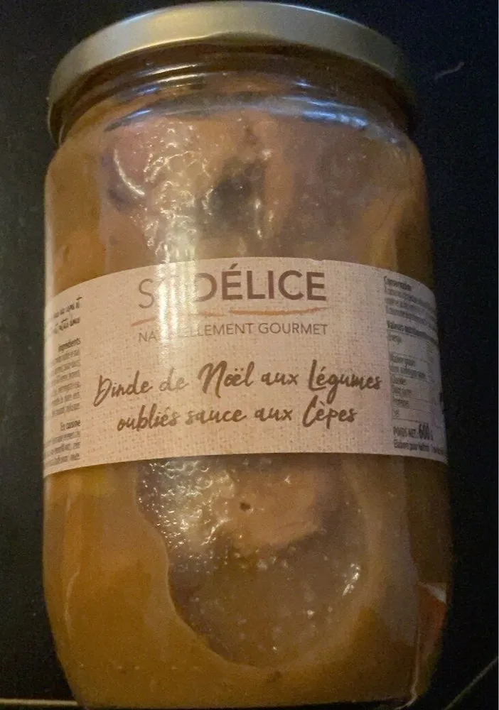 Dinde de noel aux legumes oubliés sauce aux cépes