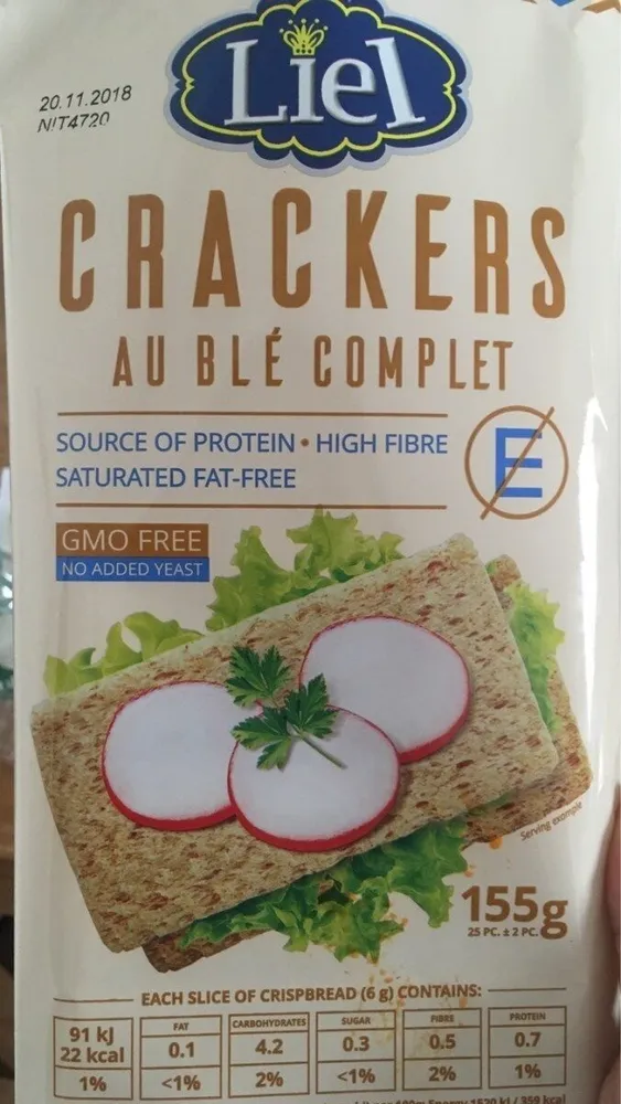 Crackers au ble complet