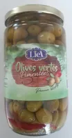 Olives vertes pimentėes