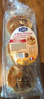 Mini chinois à la creme pâtissière et aux pepites de chocolat