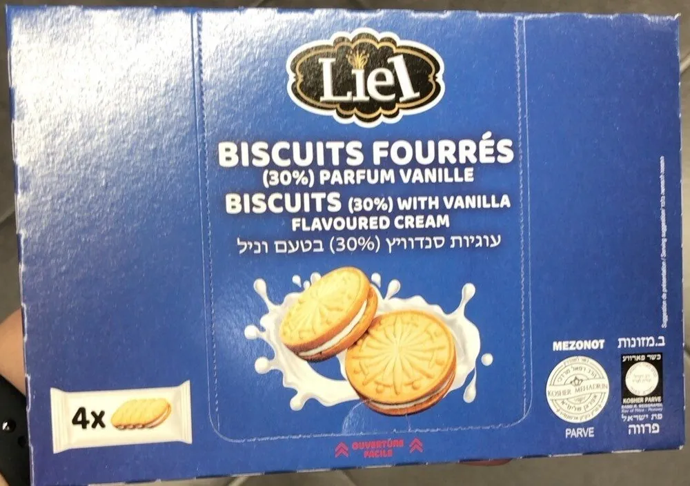 Biscuits Fourrés Vanille