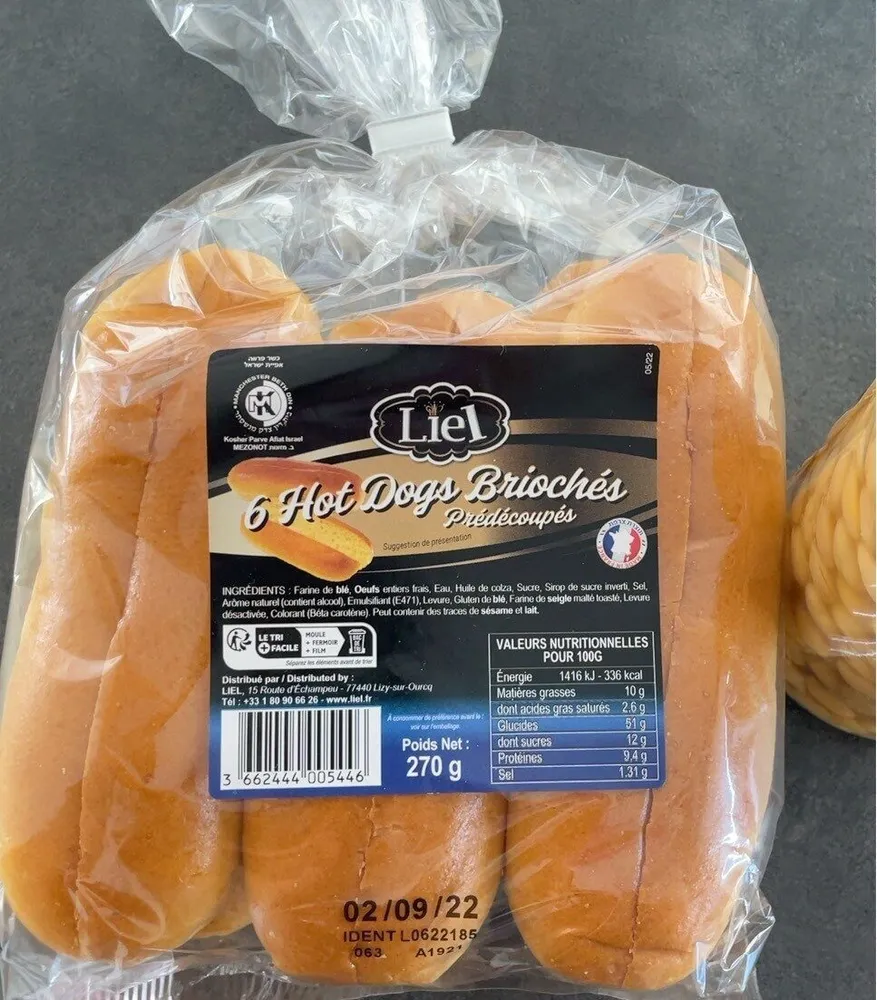 Hot dog brioches