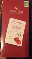 Chocolat noir framboise acidulée