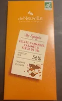 Chocolat noir eclat d’amande caramel