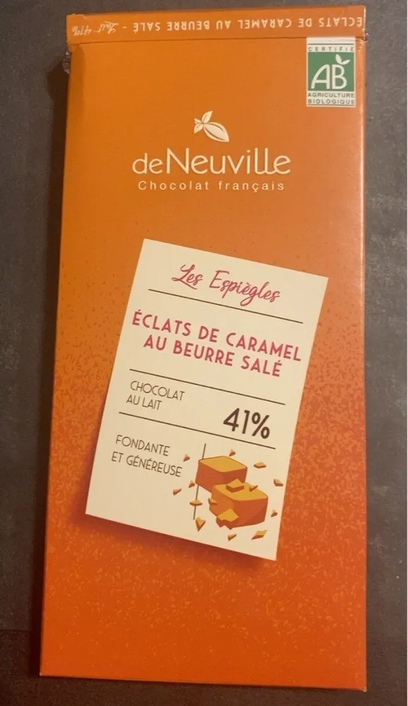 Chocolat eclat de caramel