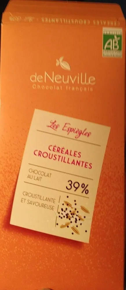 Céréales croustillantes au chocolat au lait