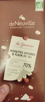 Noisettes entières et fleur de sel