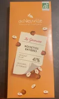 Chocolat au lait noisette entiere