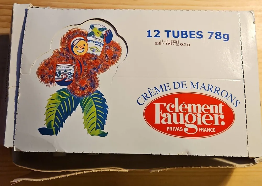 Crème de marrons 12 tubes 78g