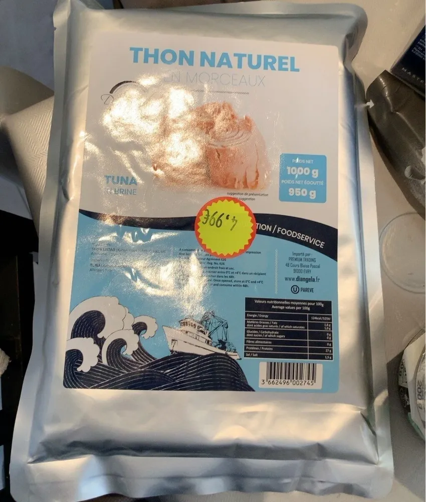 Thon naturel en morceaux