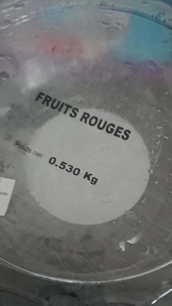 Bois fruits rouges décongelé
