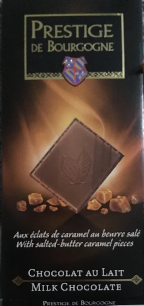 Chocolat au lait aux éclats de caramel au beurre salé
