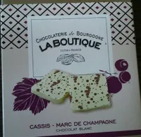Chocolat Blanc Cassis - Marc de Bourgogne