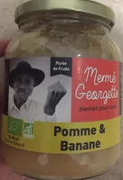 Puree de fruits pomme banane