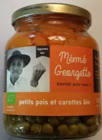 Petits pois et carottes bio