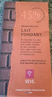 Tablette de chocolat au Lait fondant