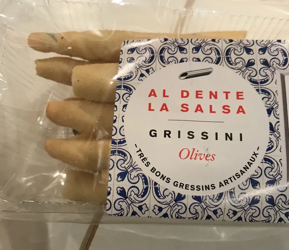 Gressins aux olives