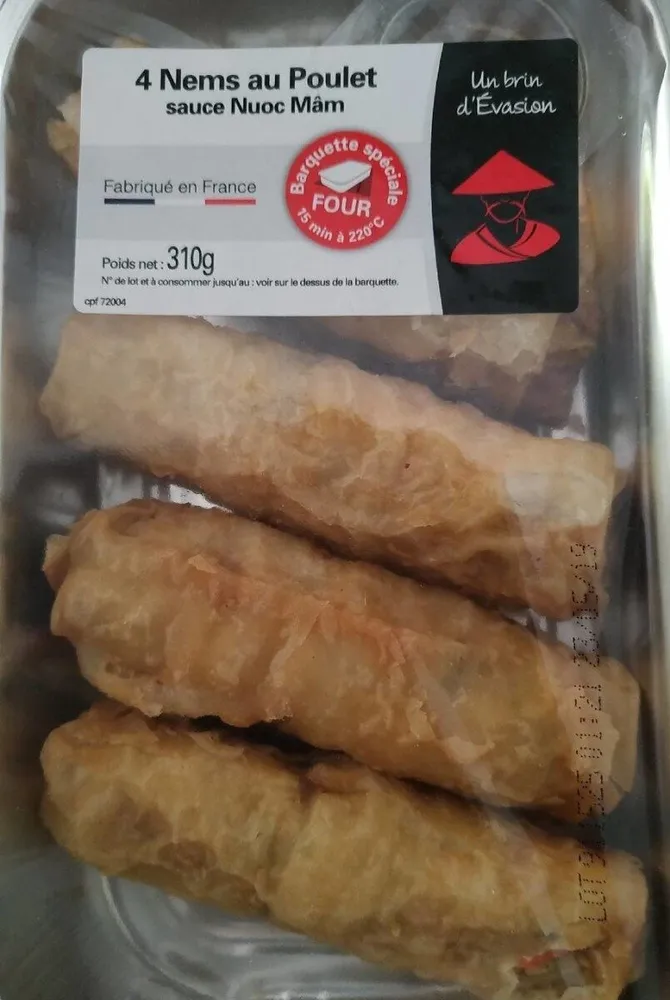4 Nems au Poulet sauce Nuoc Mâm
