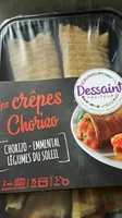 Crêpes chorizo emmental légumes