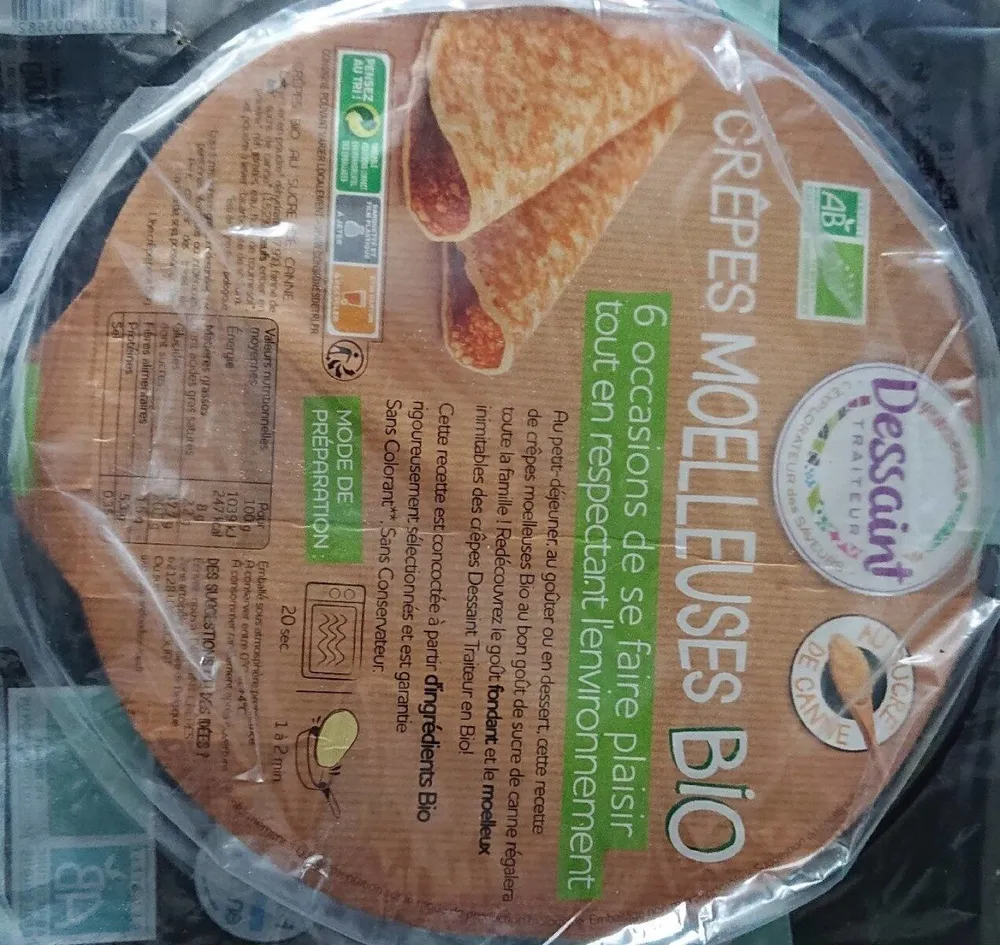 Crêpes moelleuses