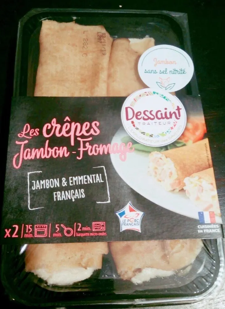 Crêpes jambon fromage
