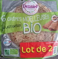 6 crêpes moelleuses bio