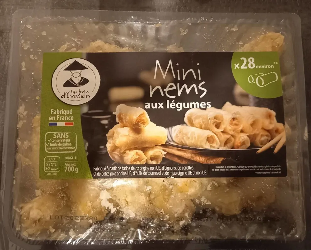 Mini nems aux légumes