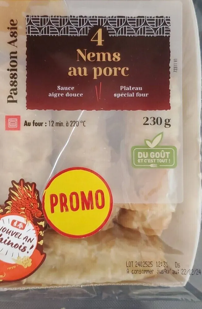 Nems au porc