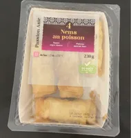 4 nems au poisson et 1 sauce aigre douce