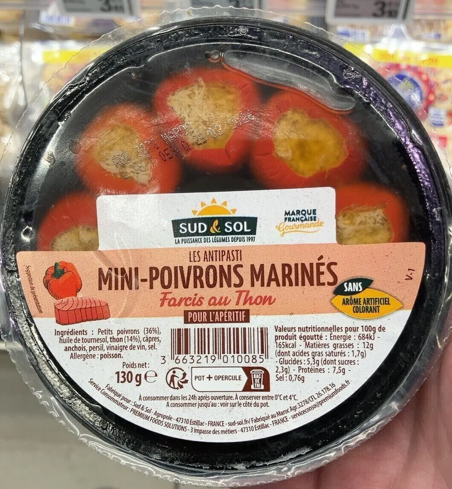 MINI-POIVRONS MARINÉS Farcis au Thon