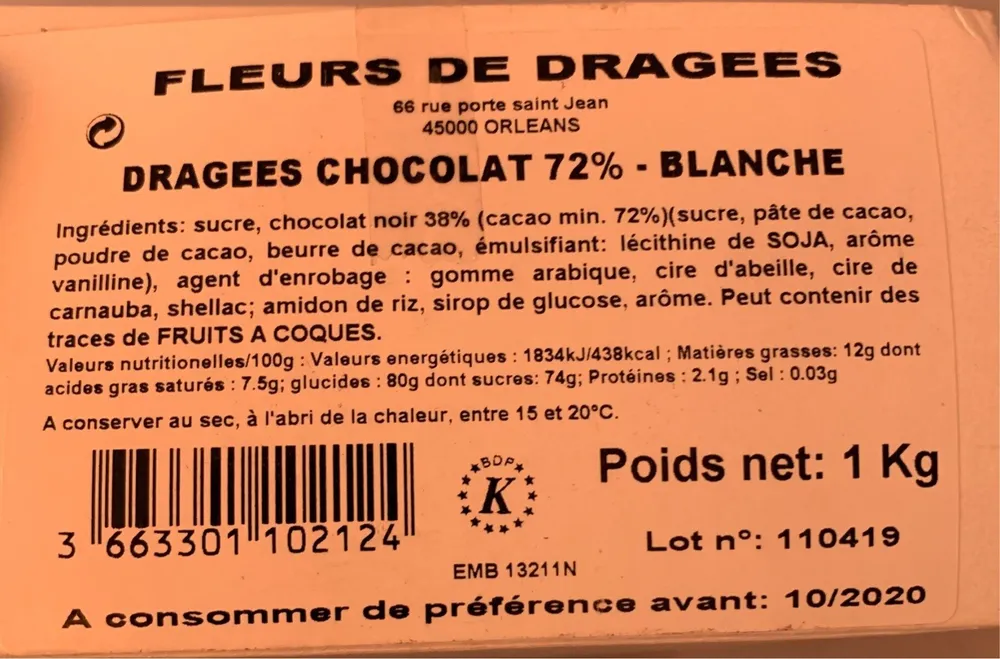 Fleurrs de dragees